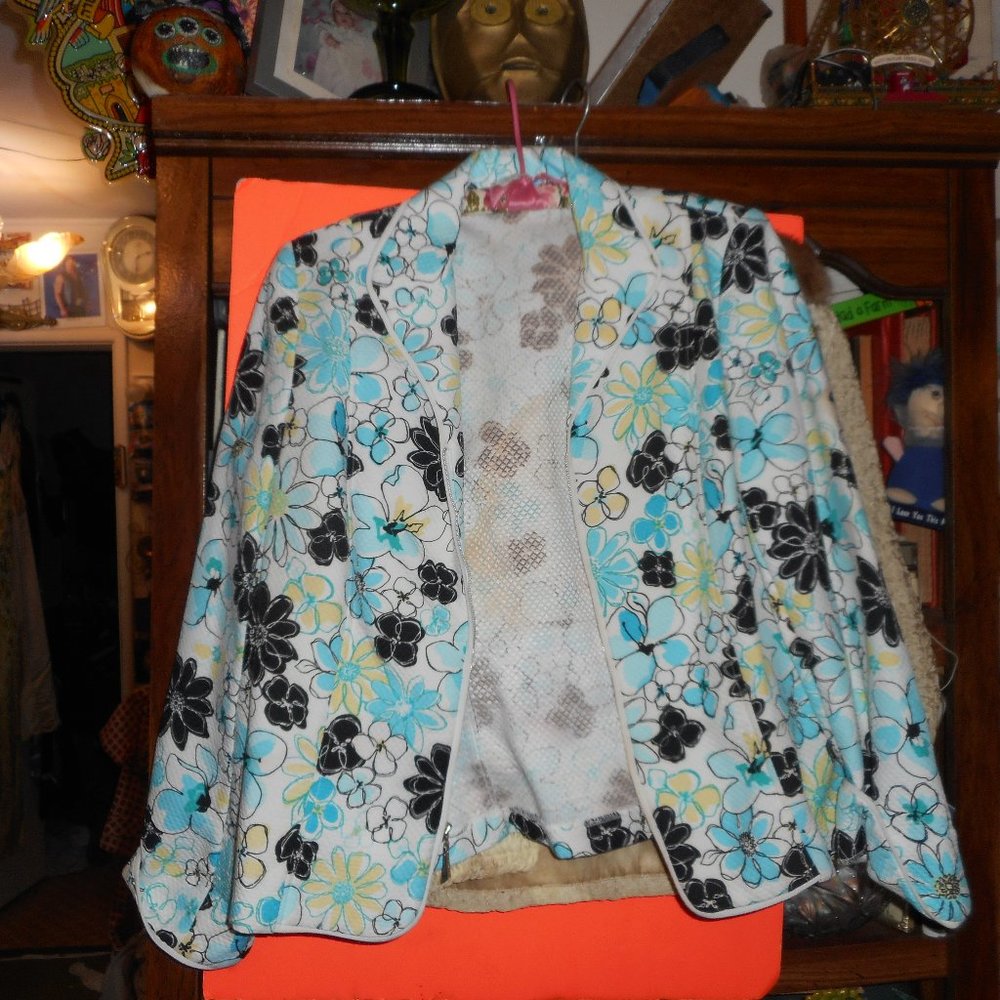 Blue Floral Jacket